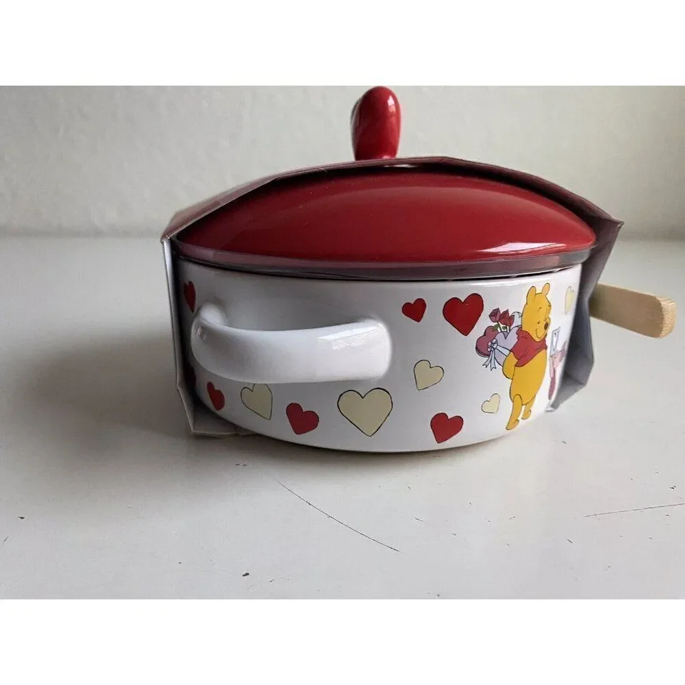 Disney Winnie the Pooh Tigger Piglet Eeyore Valentines Brie Baker & Wood‎ Spoon